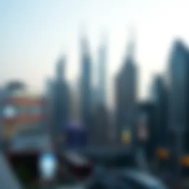Socio-Economic Dynamics of Vertical Expansion A bustling cityscape showcasing the socio-economic dynamics of vertical growth