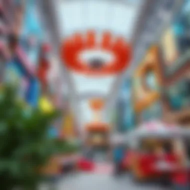 Entertainment Hub of Dubai Mall Vibrant entertainment area featuring attractions within Dubai Mall