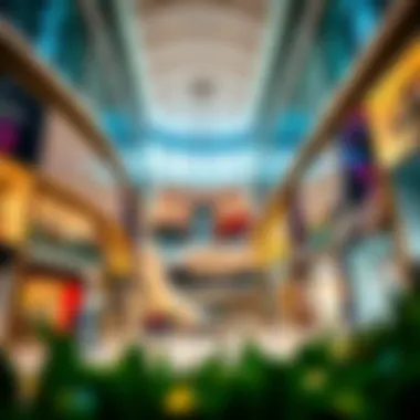 Luxury Shopping Experience Inside view of luxury shops and boutiques at Dubai Mall