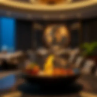 Gourmet dining experience at the Five Palm Club