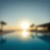 Luxurious pool area with stunning views