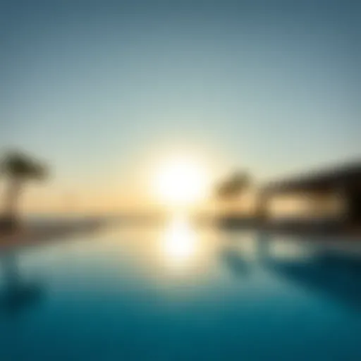 Luxurious pool area with stunning views