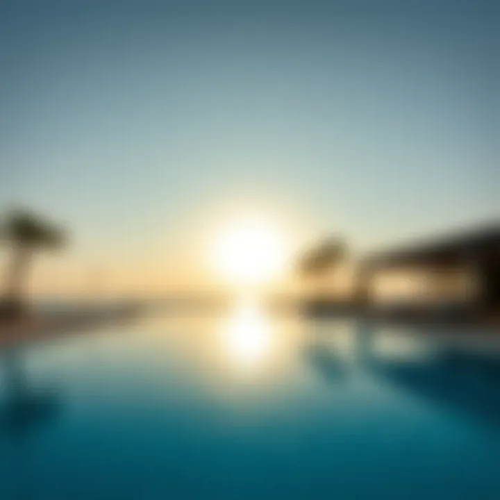 Luxurious pool area with stunning views