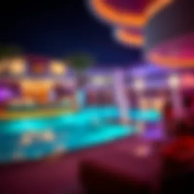 Vibrant nightlife scene at Five Palm Club