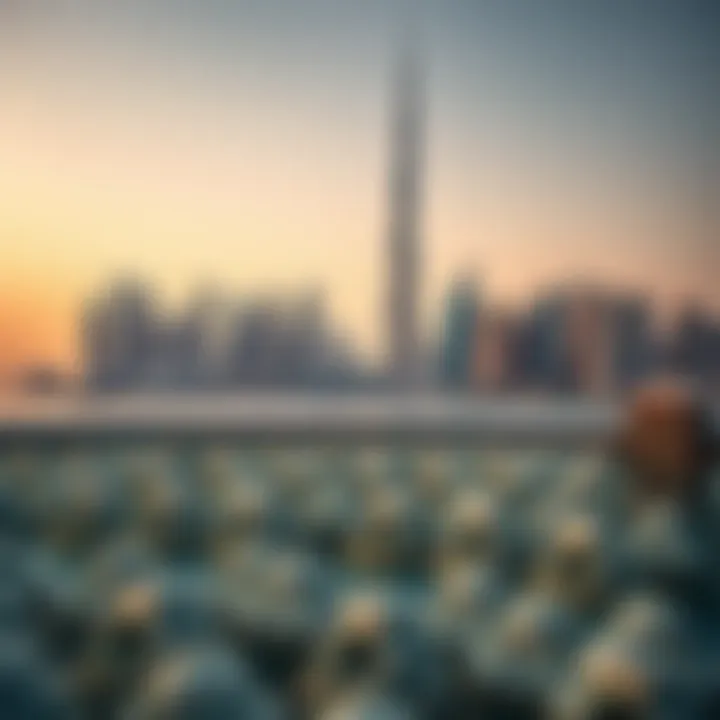 Dubai Skyline with Burj Khalifa A panoramic view of the Dubai skyline featuring the Burj Khalifa