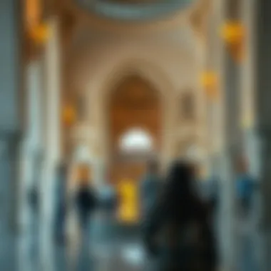 Visitor Experience and Cultural Significance of the Mosque Visitors experiencing the serene ambiance and cultural significance of the mosque