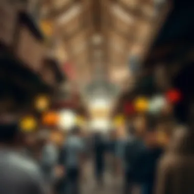 Bustling Atmosphere of Trading Bustling atmosphere of traders and customers in the Old Market