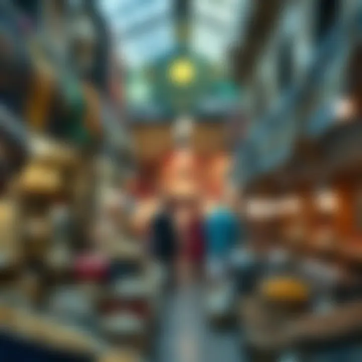 Vibrant Scene of Traditional Goods A vibrant scene of the Old Market showcasing traditional goods