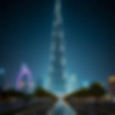 Seasonal Variations in Burj Khalifa's Lighting Seasonal changes in Burj Khalifa's illumination