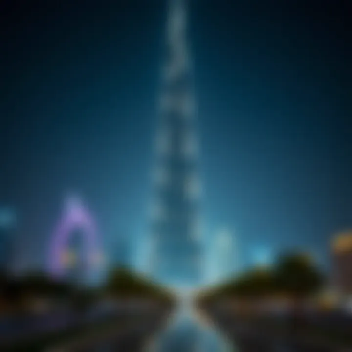 Seasonal Variations in Burj Khalifa's Lighting Seasonal changes in Burj Khalifa's illumination