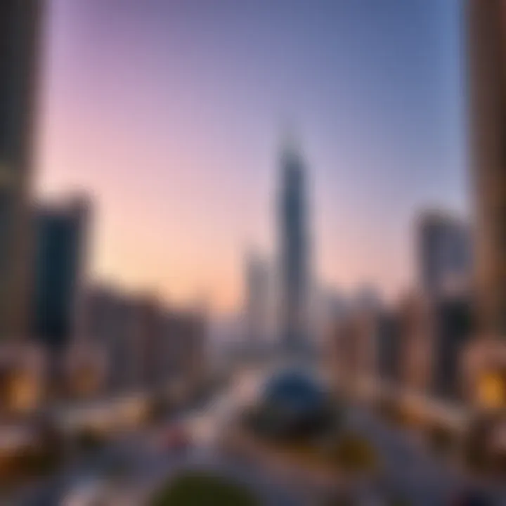 UAE's Real Estate Landscape Modern skyscrapers representing the real estate boom in the UAE