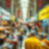 Vibrant market scene showcasing retail dynamics in the UAE