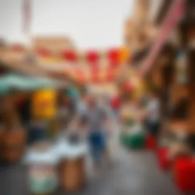 Vibrant Market Scene in Mussafa Vibrant market scene in Mussafa highlighting local culture and commerce