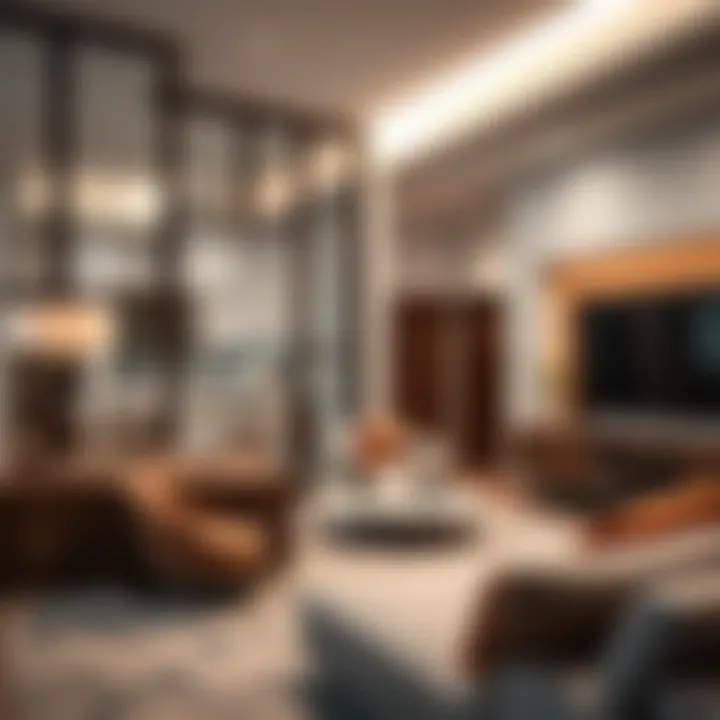 Versatile Living Space in Partition Rooms Functional partition room showcasing versatile living space