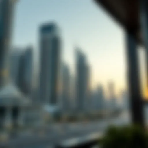 A modern skyline of Dubai showcasing luxury properties