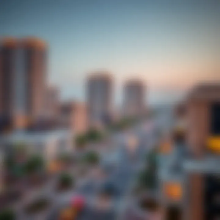 Residential Overview of Al Warqa Neighborhood Overview of Al Warqa neighborhood highlighting residential buildings and amenities