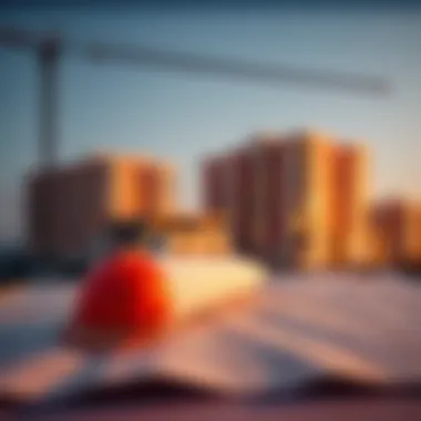 Strategic Development in Dubai's Real Estate Blueprints and construction plans illustrating development strategies