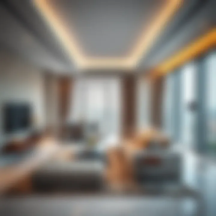 Modern interior design of Uniestate Prime Tower residence