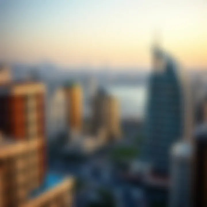 Panoramic view of Dubai's skyline showcasing architectural diversity