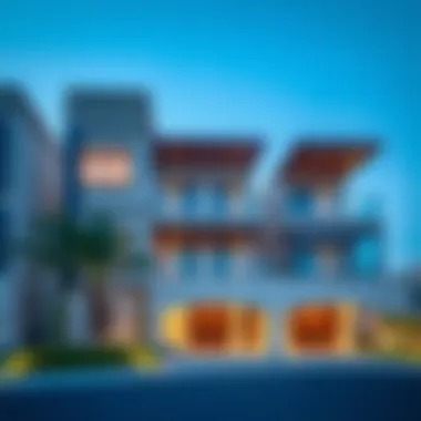 Modern architectural design of homes in Victory Heights