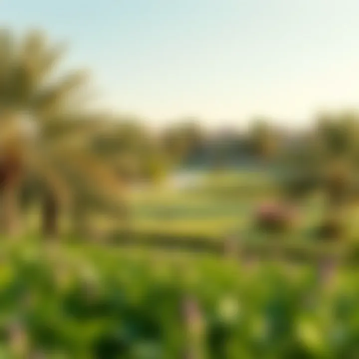 Serene park in Victory Heights with lush landscapes