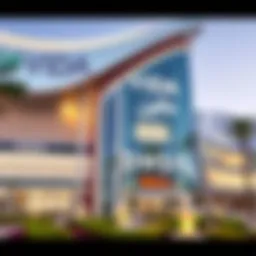 Exterior view of Vida Dubai Mall showcasing luxury architecture