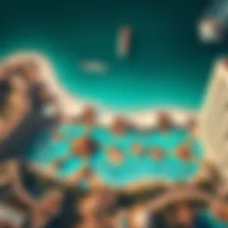 Aerial view showcasing the breathtaking layout of Wild Wadi Waterpark