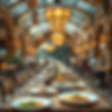 Diverse Dining Options at Wild Wadi Waterpark Dining area with a variety of food options in Wild Wadi
